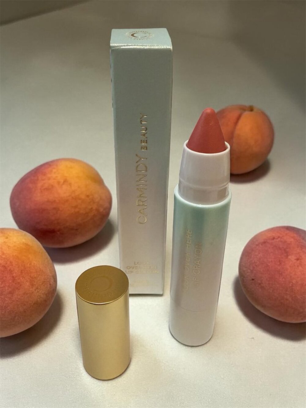 Carmindy Beauty "Look Over Here" Lip Crayon (PEACH SHIMMER) - NEW